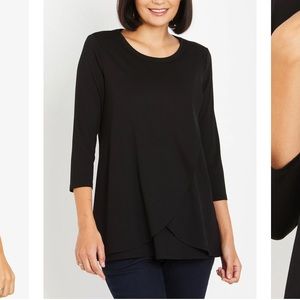 Motherhood maternity 3/4 sleeve nursing shirt